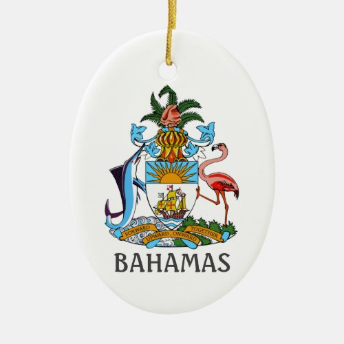 Coat of arms _ Bahamas Ceramic Ornament