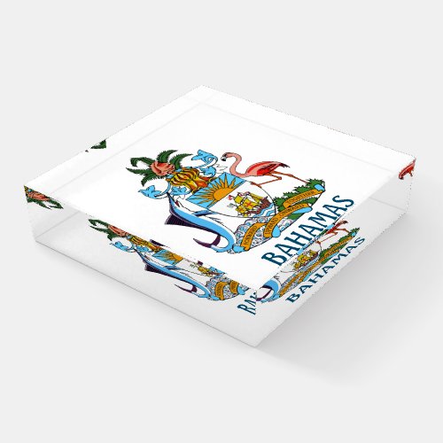 Coat of arms _ Bahamas Paperweight
