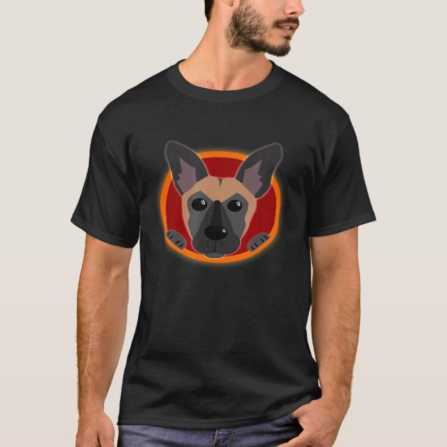 Coat Of Arms Belgian Malinois T-Shirt (Front)