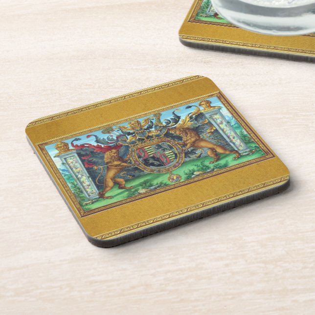 Coat of Arms Beverage Coaster (Left Side)
