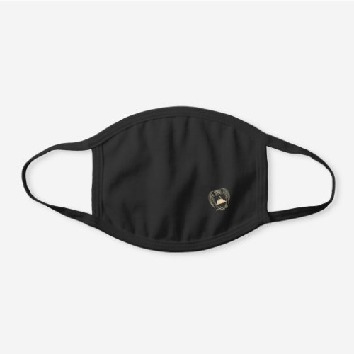 Coat of Arms Black Cotton Face Mask