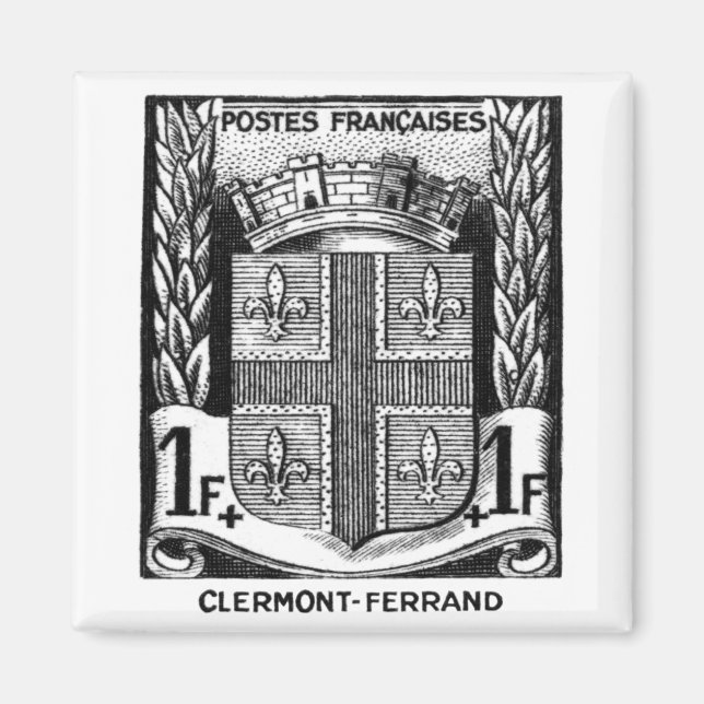 Coat of Arms, Clermont-Ferrand France Magnet (Front)
