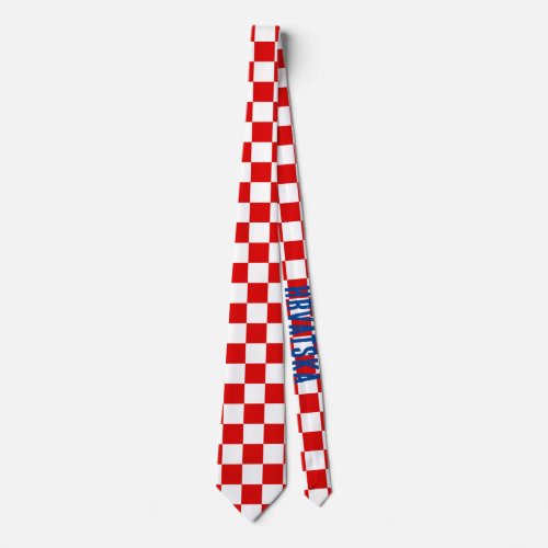 Coat of Arms _ Croatian pattern Neck Tie