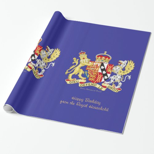 Coat of Arms Diana Princess of Wales Wrapping Paper