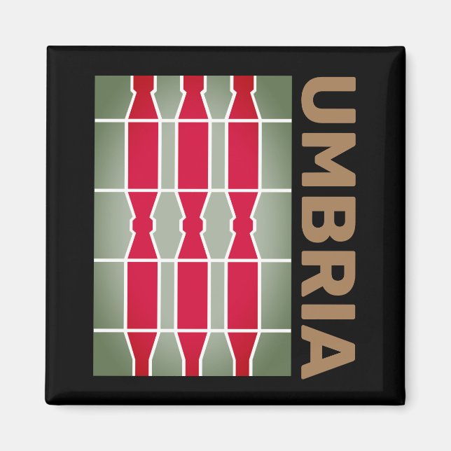 Coat of Arms/ flag of Umbria, Italy Magnet (Front)