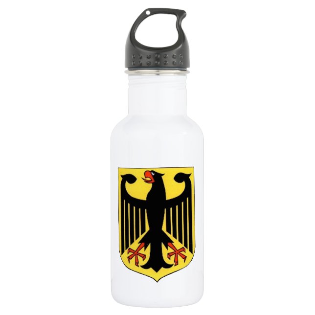 Coat of Arms for Germany Stainless Steel Water Bottle (Front)