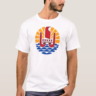 Coat of arms, French Polynesia Polynésie Française T-Shirt