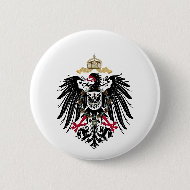 Coat of Arms German Reich 1889 Reichsadler Button (Front)