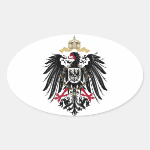 Coat of Arms German Reich 1889 Reichsadler Oval Sticker