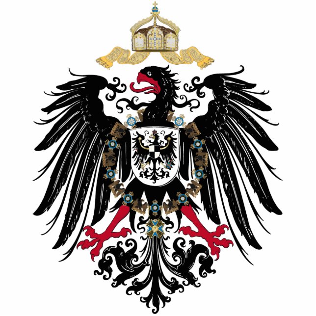 Coat of Arms German Reich 1889 Reichsadler Statuette (Front)