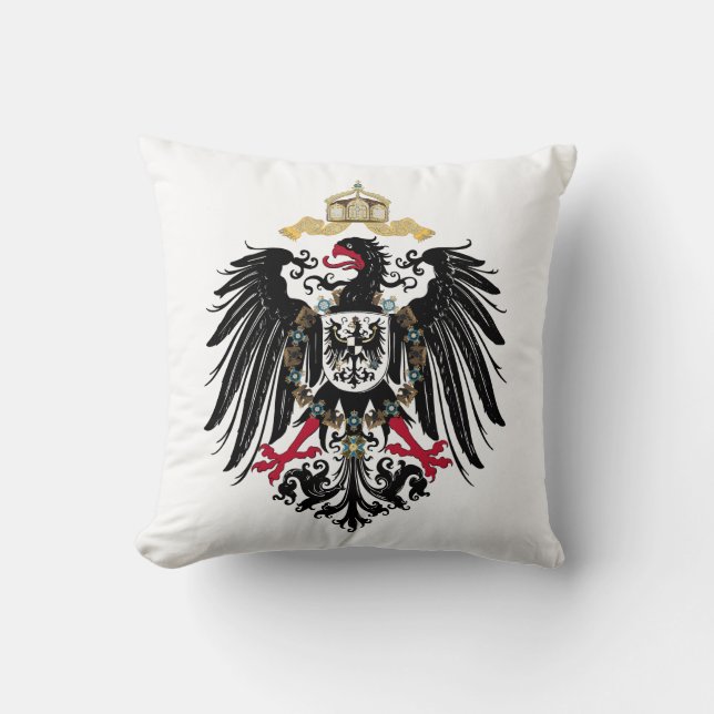 Coat of Arms German Reich 1889 Reichsadler Throw Pillow (Front)