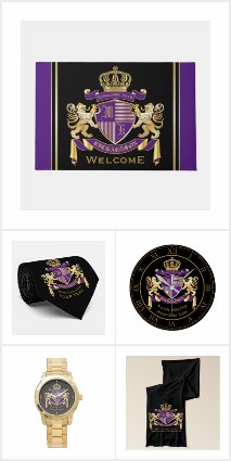 Coat of Arms - Gold &amp; Purple