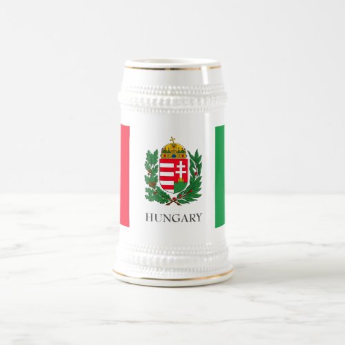 Coat of Arms Hungary Budapest Gifts Beer Stein