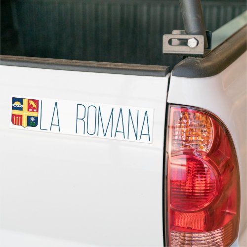 Coat of arms _ La Romana Dominican Republic Bumper Sticker