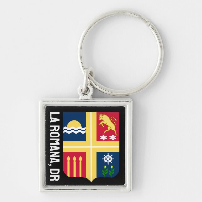 Coat of arms - La Romana, Dominican Republic Keychain (Front)