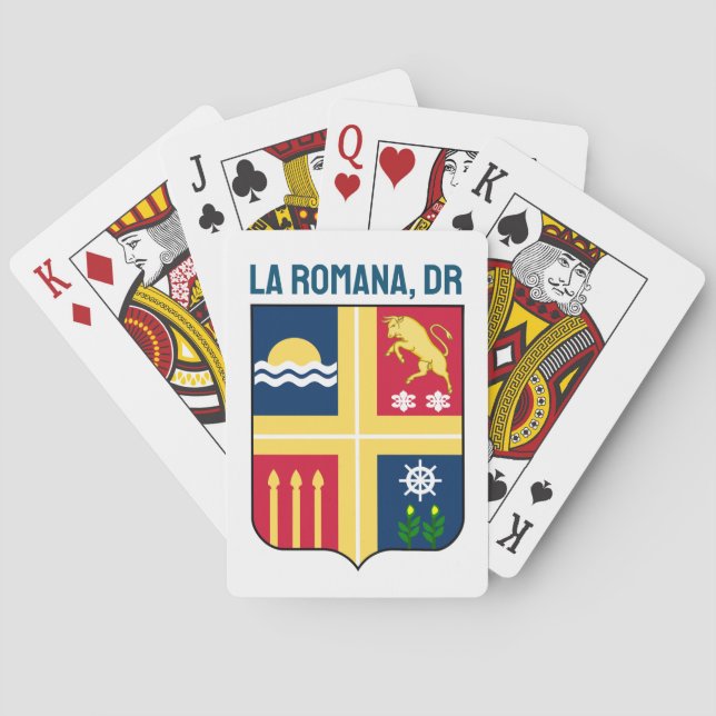 Coat of arms - La Romana, Dominican Republic Poker Cards (Back)