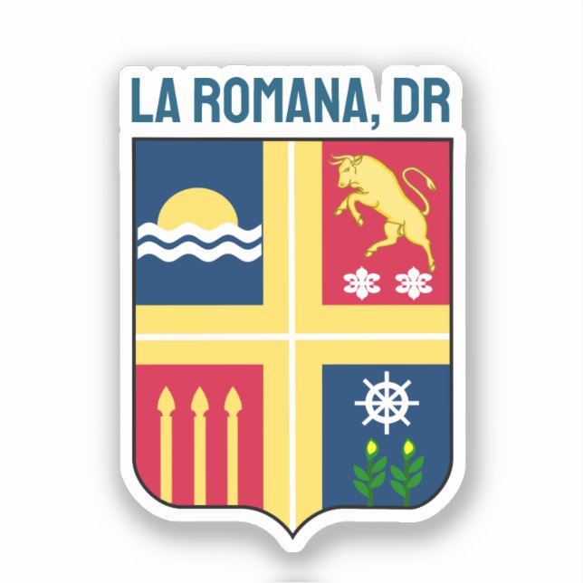Coat of arms - La Romana, Dominican Republic Sticker (Front)