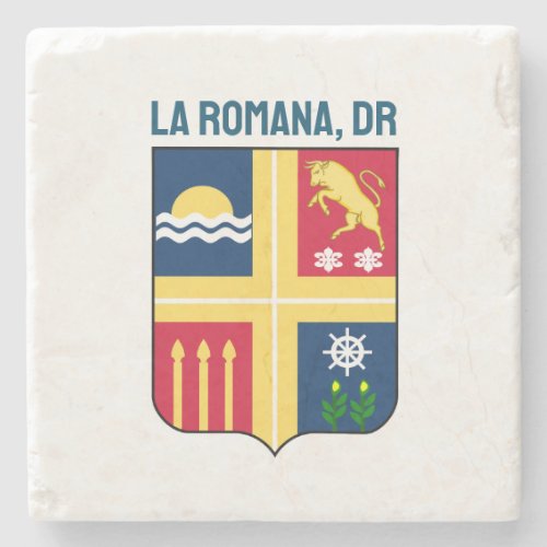 Coat of arms _ La Romana Dominican Republic Stone Coaster
