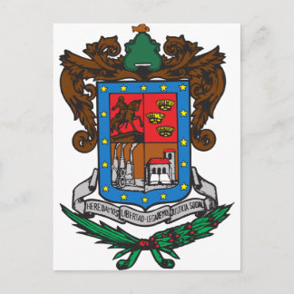 Coat of arms Michoacan Official Mexico Symbol Logo Postcard