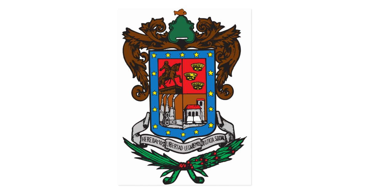 Coat of arms Michoacan Official Mexico Symbol Logo Postcard | Zazzle.com