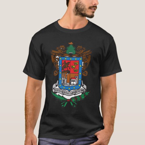 Coat of arms Michoacan Official Mexico Symbol Logo T_Shirt