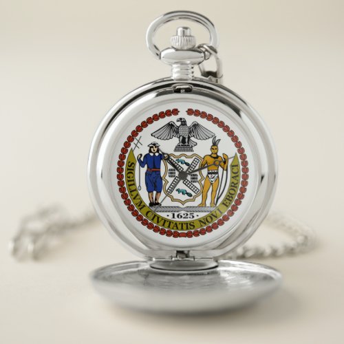 Coat of Arms Native American Pocket Watch