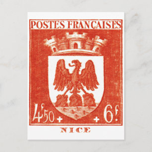 Coat of Arms, Nice France Postcard