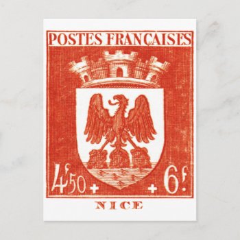 Coat Of Arms  Nice France Postcard by historicimage at Zazzle