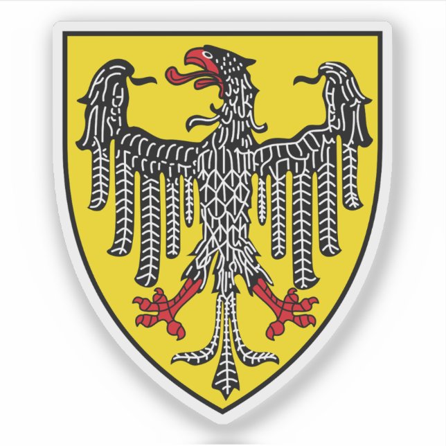 Coat of arms of Aachen, Germany Sticker (Front)