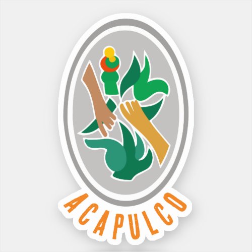 Coat of Arms of Acapulco Mexico Sticker