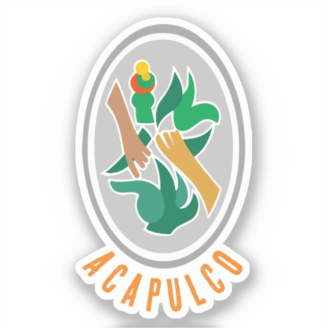 Coat of Arms of Acapulco, Mexico Sticker (Front)