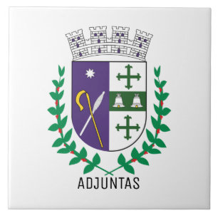 Coat of Arms of Adjuntas, Puerto Rico Ceramic Tile