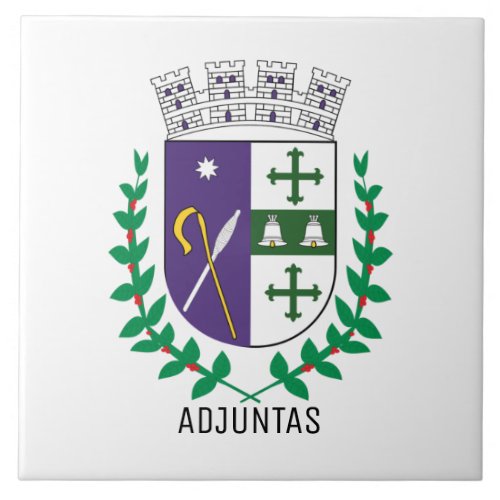 Coat of Arms of Adjuntas Puerto Rico Ceramic Tile