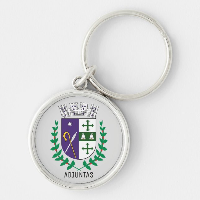 Coat of Arms of Adjuntas, Puerto Rico Keychain (Front)