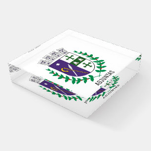 Coat of Arms of Adjuntas, Puerto Rico Paperweight