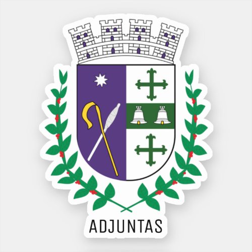 Coat of Arms of Adjuntas Puerto Rico Sticker
