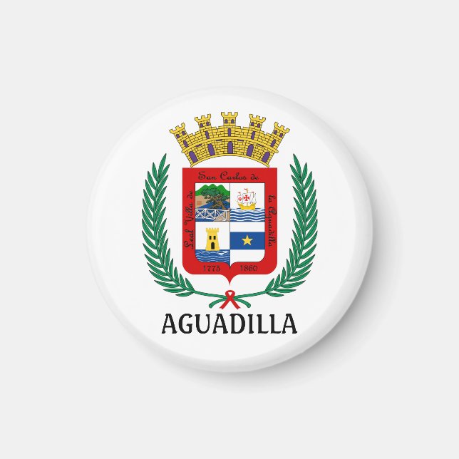 Coat of Arms of Aguadilla, Puerto Rico Magnet (Front)