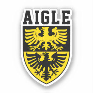 Coat of Arms of Aigle, Switzerland Sticker