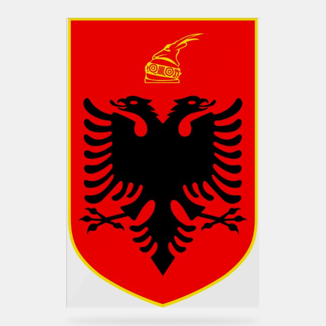 Coat of arms of Albania Acrylic Sign (Front)