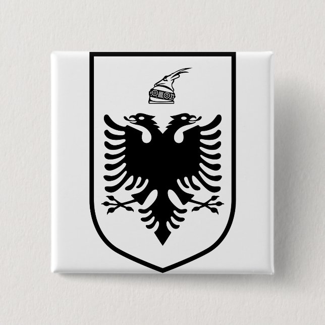Coat of arms of Albania  Button (Front)
