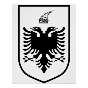 Coat of arms of Albania Poster