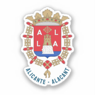 Coat of arms of Alicante - Alacant, Spain Sticker