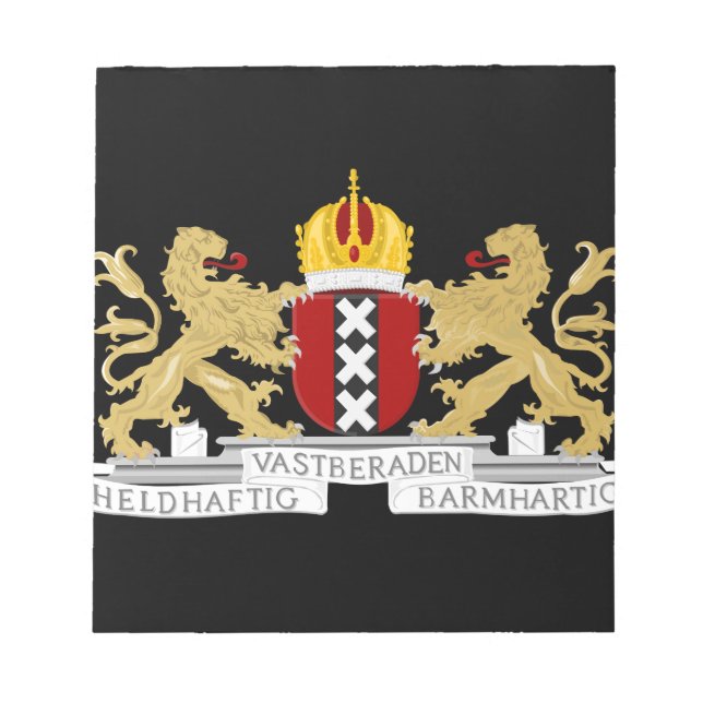 Coat of arms of Amsterdam Notepad (Front)