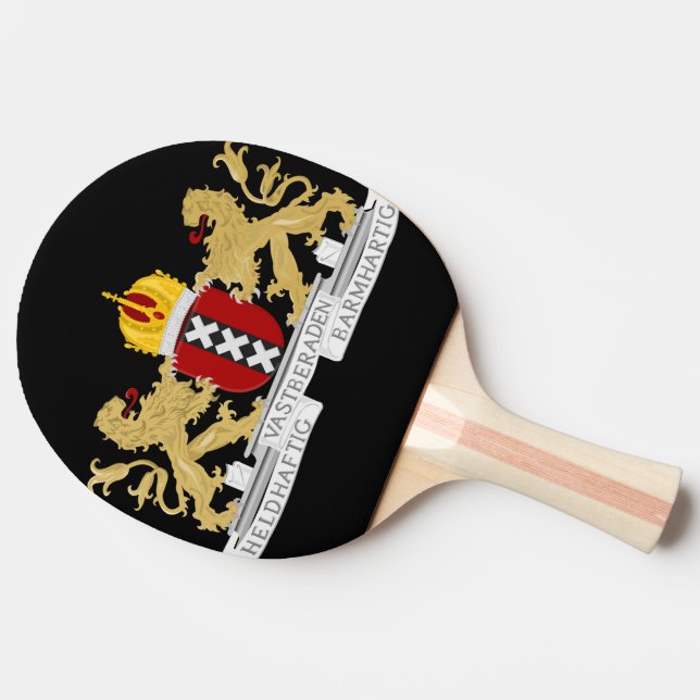 Coat of arms of Amsterdam Ping-Pong Paddle (Side)