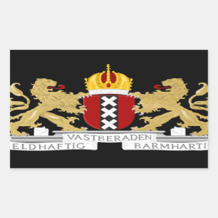 Coat of arms of Amsterdam Rectangular Sticker