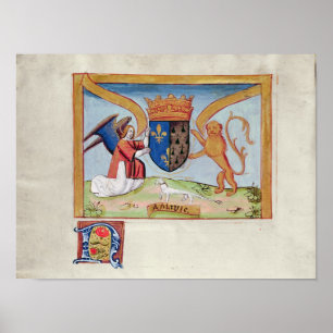 Coat of Arms of Anne of Brittany 1515 Poster