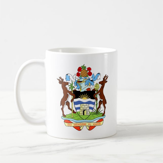 Coat of Arms of Antigua and Barbuda Coffee Mug (Left)