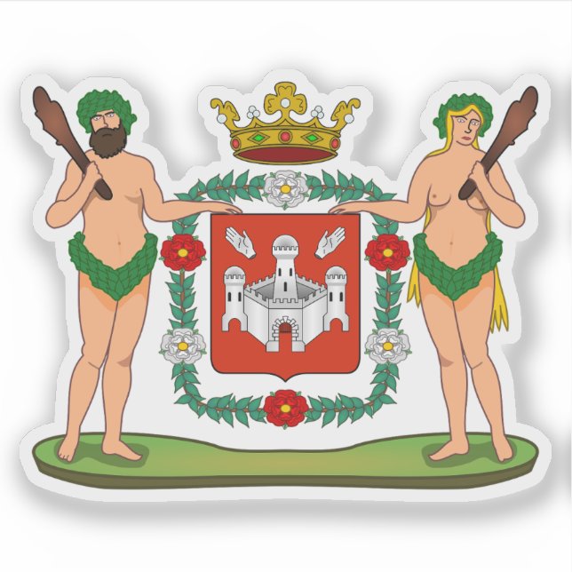 Coat of arms of Antwerp, Belgium Sticker (Front)