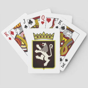 Coat of Arms of Aosta Valley (Italy) Poker Cards
