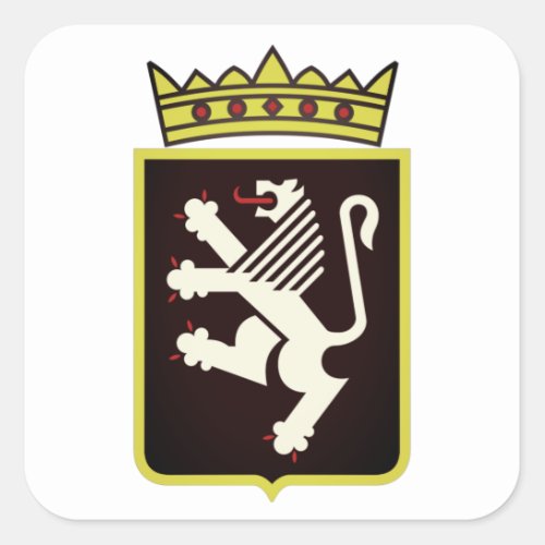 Coat of Arms of Aosta Valley Italy Square Sticker